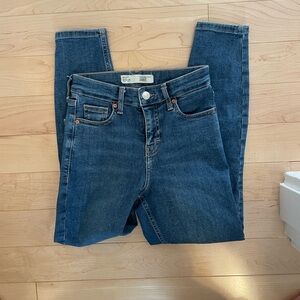 Topshop Blue Skinny Jeans Versatile Style